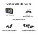 Tela Multimidia Moto com CarPlay e Android Auto | MaxTela Pro Moto 1.0 | + Brinde Exclusivo