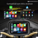 Tela Multimidia Moto com CarPlay e Android Auto | MaxTela Pro Moto 1.0 | + Brinde Exclusivo