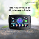 Tela Multimidia Moto com CarPlay e Android Auto | MaxTela Pro Moto 1.0 | + Brinde Exclusivo