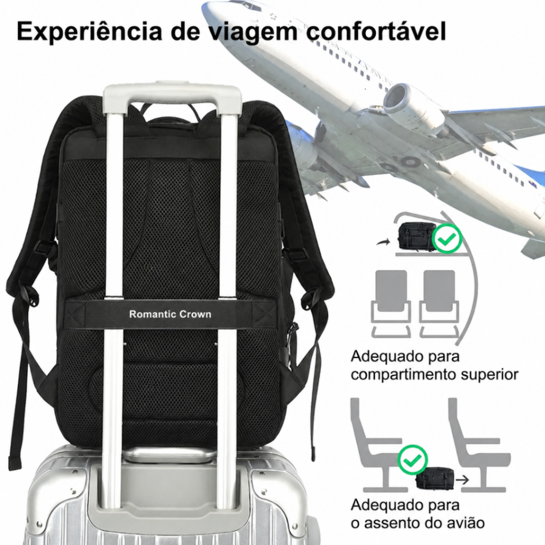 Ideal como bagagem de mão em viagens