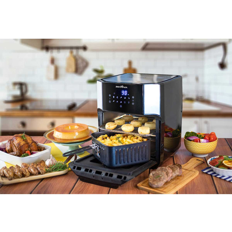 Fritadeira Elétrica Air Fryer Oven Britânia BFR2100P 4 em 1 12L 1800W
