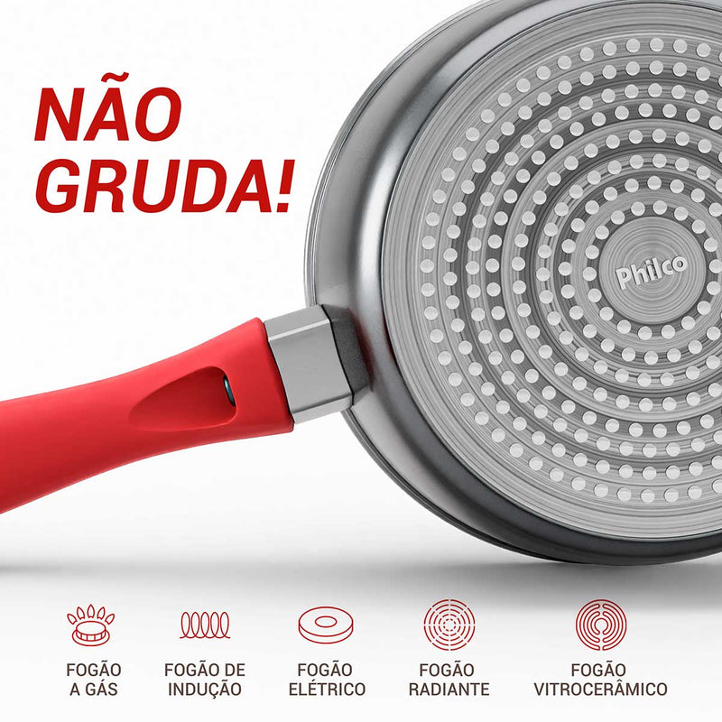Frigideira Philco PPH240AFR Revestimento Redstone 1,7L
