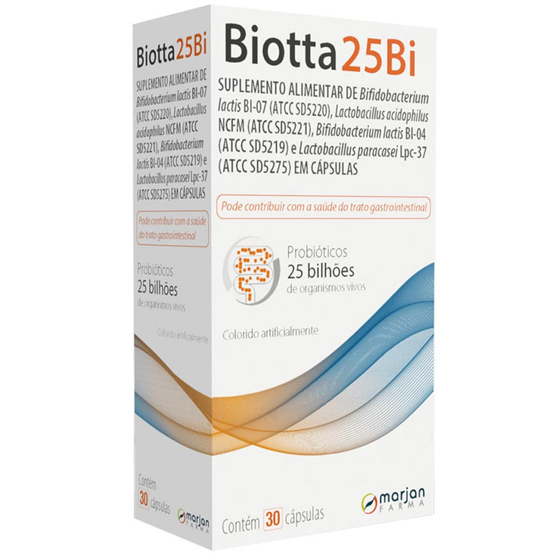 Suplemento Alimentar Biotta 25 Bi 30 Cápsulas