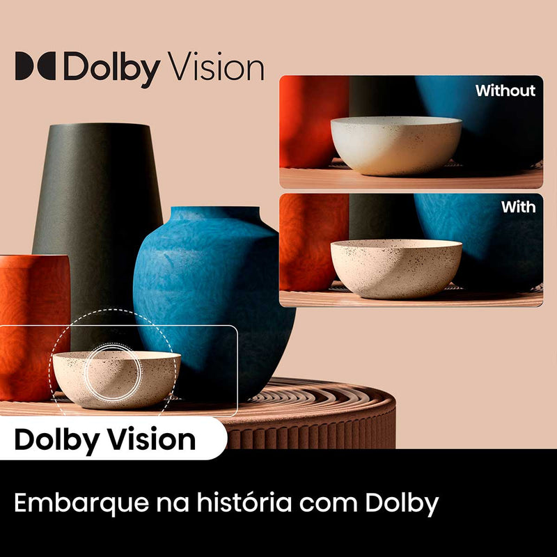 Hisense Smart TV UHD 4K 50 Polegadas 50A6K HDR10+ Dolby Vision Controle por Voz Compatível com Alexa
