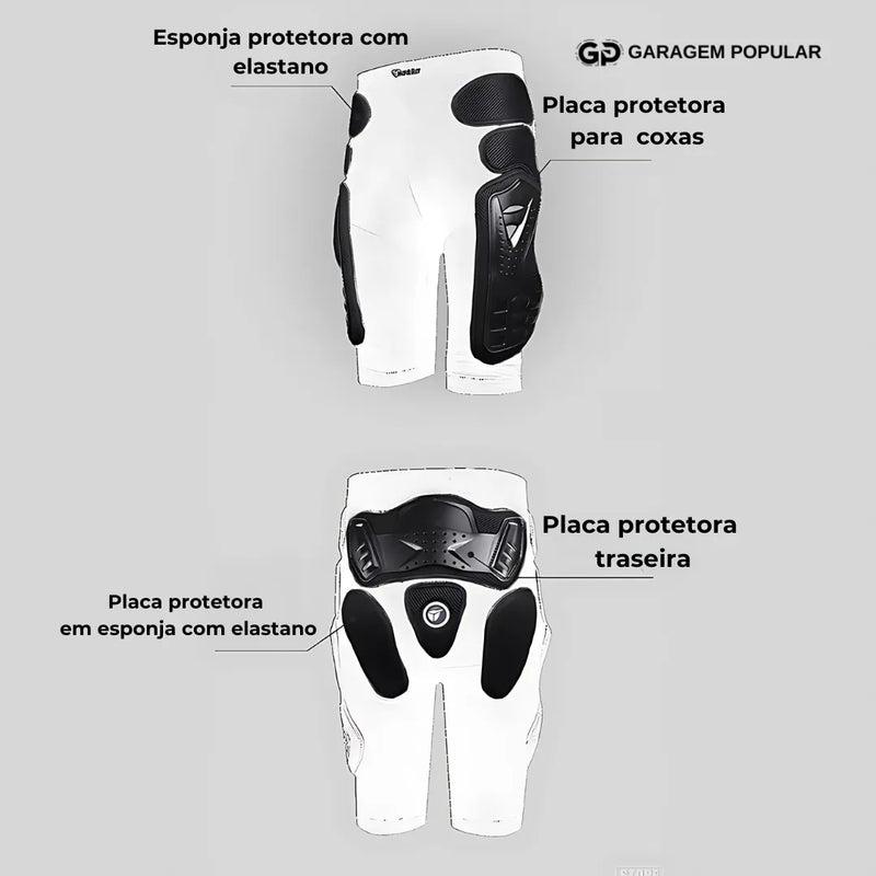 Armadura de Motociclista com Protetor de Pescoço