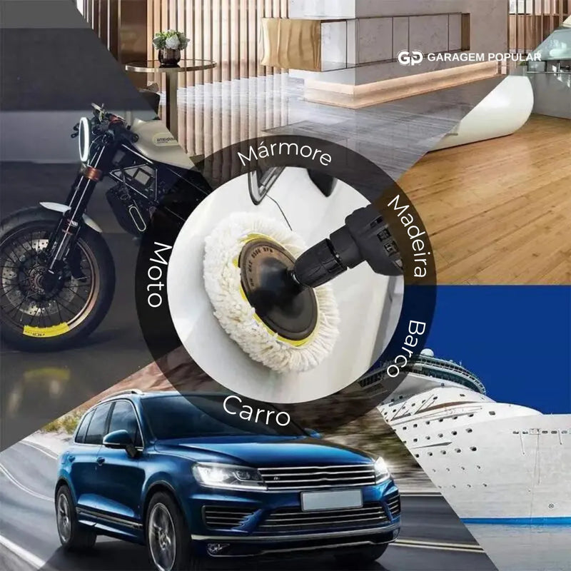 Kit de Discos de Polimento para Carro - Brilho e Proteção