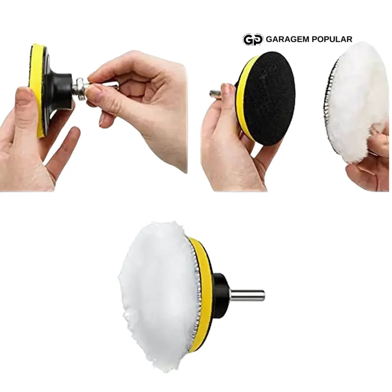 Kit de Discos de Polimento para Carro - Brilho e Proteção