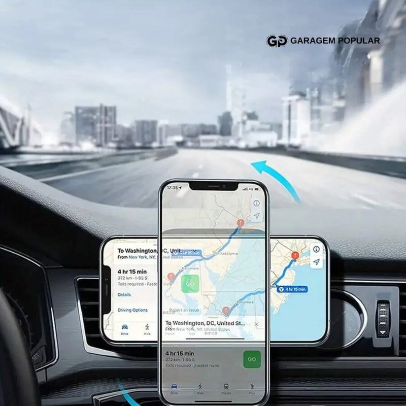 Carregador Sem Fio Rápido 20W para Carro - Carregamento Inteligente