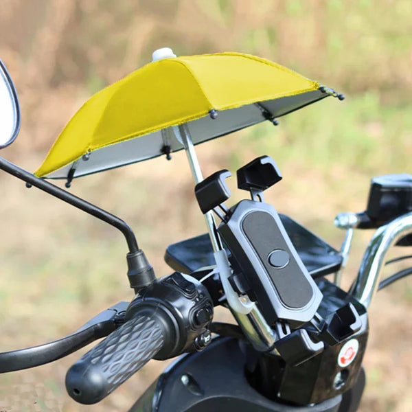 Mini Guarda-Chuva de Telefone para Motocicleta e Bicicleta