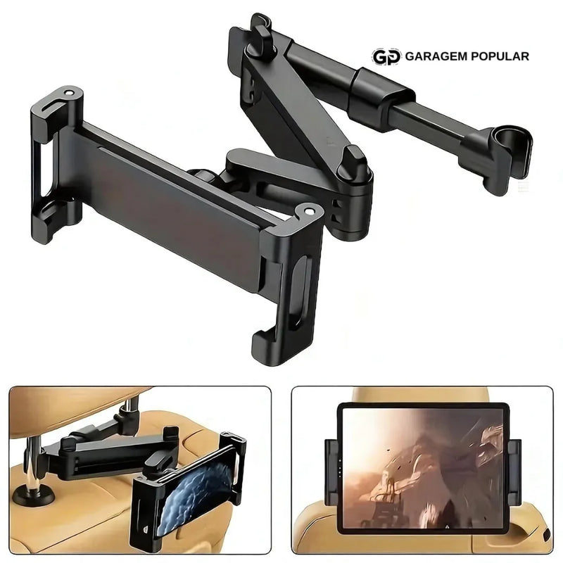 Porta Celular para Encosto de Cabeça Rotativo - Ideal para Viagens