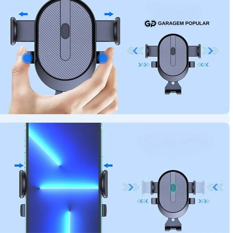 Porta Celular Rotativo para Carros e Mesas com Suporte Ajustável