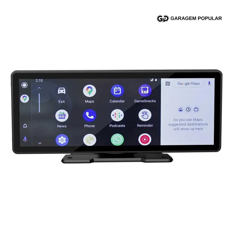 Tela Multimídia com CarPlay e Android Auto | MaxTela Pro 2.0 | + 🎁 Brinde Exclusivo